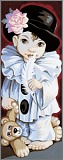 Купить недорого   Канва-страмин Royal Paris с рисунком "Pierrot de Pio" 49*19см, MEZ Венгрия, 9880137-00078  в интернет магазине Фэмили хобби