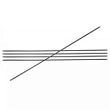 Спицы чулочные "Karbonz" 1мм/15см, KnitPro, 41101