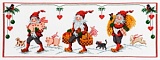 Купить недорого   Набор для вышивания Anchor "Three Busy Santas" 29*75см, MEZ Венгрия, 9240000-03500  в интернет магазине Фэмили хобби