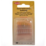 Иглы ручные, полудлинные, размеры (0,69*31мм, 0,76*33мм, 0,84*35мм), сталь, Kleiber, 699-01