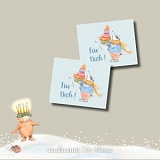 Заплатка "Fur Dich" /Для тебя/ 40*50мм, 100% полиэстер, Acufactum Ute Menze, 35380