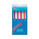 Набор спиц чулочных - 2,5мм, 3мм, 3,5мм, 4мм, длина 20см, алюминий, многоцветный, Prym, 191972