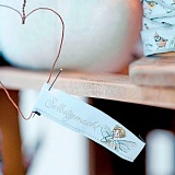 Этикетка тканая "Selbstgemacht" 16*90мм, 100% полиэстер, Acufactum Ute Menze, 35216