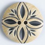 Пуговица, размер 31мм, дерево, Dill, 510024/31-6