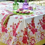 Скатерть "Flowery red-green" 150*220см, Mas d'Ousvan, 35.90.220