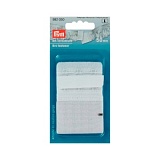 Застежка для бюстгальтера, 50мм, 2 крючка, с защитой д/кожи, белая, 1шт на блистере 992050