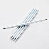 Спицы чулочные "Nova" 2,25мм/12,5см, латунь с гальваническим покрытием, серебристый, KnitPro, 10141