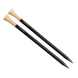 Спицы прямые "Lantern Moon" 7мм/25см, эбеновое дерево, черный, 2шт в упаковке, KnitPro, 350171