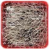 Булавки для шитья 30*0,60мм, сталь, серебристый, 250г в упаковке (пластмассовая банка), Prym, 024