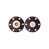 Кнопки пришивные, диаметр 20мм, металл/пластик, черный, Union Knopf by Prym, U0019630020008001-18