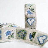 Купить недорого   Тесьма декоративная "Птица и сердце", ширина 30мм, Acufactum Ute Menze,  в интернет магазине Фэмили хоби