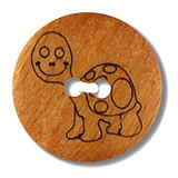 Пуговица, размер 15мм, дерево, Dill, 241261/15-12