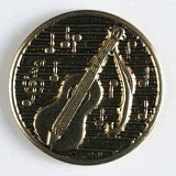 Пуговица, размер 14мм, металл, Dill, 231040/14-30