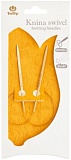 Спицы круговые укороченные "Knina Swivel" 3,5мм/40см, бамбук, натуральный, Tulip, KS-400350