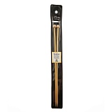 Спицы прямые "Bamboo" 4мм/25см, бамбук, натуральный, 2шт в упаковке, Tulip, KNS100400