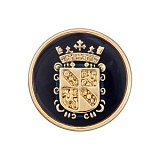 Пуговица на ножке, размер 22мм, металл/пластик, Union Knopf by Prym, U0450704022006801-20