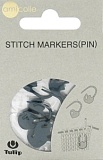 Маркер для вязания "amicolle", тюльпан, размер 22*12мм, пластик, темно-синий, Tulip, AC-026e