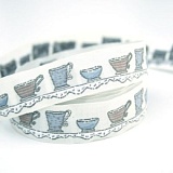 Купить недорого   Тесьма декоративная "Чайные чашки", ширина 20мм, Acufactum Ute Menze,  в интернет магазине Фэмили хоби
