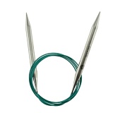 Спицы круговые "Mindful" 9мм/120см, нержавеющая сталь, серебристый, KnitPro, 36147