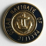 Пуговица, размер 20мм, металл, Dill, 350107/20-24