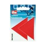 Термоаппликация "Треугольники" 60*40мм, большие, красный цв. 925474