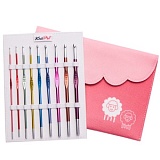 Набор "Deluxe" крючков для вязания "Zing", длина 15см, 9 размеров, KnitPro, 47430