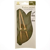 Спицы круговые "Knina Swivel" 4,5мм/60см, бамбук, натуральный, Tulip, KS-600450
