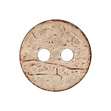 Пуговица с 2 отверстиями, размер 15мм, кокосовый орех, Union Knopf by Prym, U0045959015001801-28