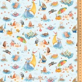 Ткань "Земля в поле зрения", ширина 145см, 100% хлопок, Acufactum Ute Menze, 3523-869