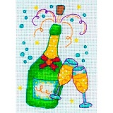 Купить недорого   Набор для вышивания Anchor "Champagne" 11*8см, MEZ Венгрия, PCE761  в интернет магазине Фэмили хобби