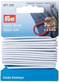 Купить недорого   Эластичный шнур, диаметр 2,5мм (60% эластодиен, 40% полиэстер), белый, 3м в упаковке, Prym, 971230  в интернет магазине Фэмили хоби