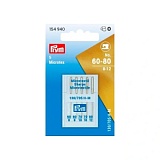 Иглы для швейных машин с плоской колбой 130/705 H-M, микротекс № 60-80, сталь, Prym, 154940