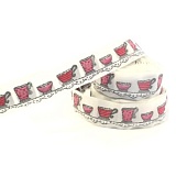 Купить недорого   Тесьма декоративная "Чайные чашки", ширина 20мм, Acufactum Ute Menze,  в интернет магазине Фэмили хоби