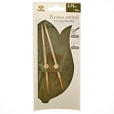 Спицы круговые "Knina Swivel" 3,75мм/60см, бамбук, натуральный, Tulip, KS-600375