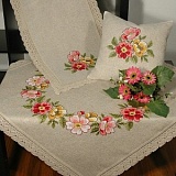 Набор домашнего текстиля, ручная вышивка, Schaefer, 6539/329