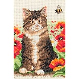Купить недорого   Набор для вышивания Anchor "Cat and Bee" 23*16см, MEZ Венгрия, AK120  в интернет магазине Фэмили хобби