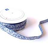 Купить недорого   Тесьма декоративная "Синие цветы", ширина 16мм, Acufactum Ute Menze,  в интернет магазине Фэмили хоби