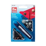 Кнопки "Анорак", диаметр 12мм, латунь, состаренной меди, 10шт в упаковке, Prym, 390336