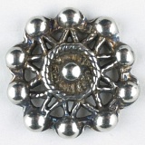 Пуговица, размер 15мм, металл, Dill, 241208/15-12