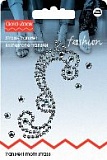 Термоаппликация из страз Орнамент, серебристый цв. 926250