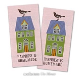 Заплатка "Haus Happiness is homemade" /Счастье в домашних условиях/ 60*30мм, Acufactum, 35398