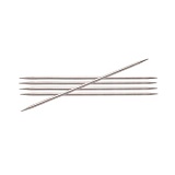 Спицы чулочные "Nova" 2,5мм/20см, латунь с гальваническим покрытием, серебристый, KnitPro, 10117