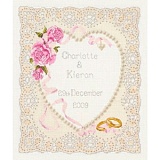 Купить недорого   Набор для вышивания Anchor "Floral Heart Wedding Sampler" 24*20см, MEZ Венгрия, ACS05  в интернет магазине Фэмили хобби