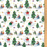 Ткань "Рождество мышей", ширина 145см, 100% хлопок, Acufactum Ute Menze, 3523-840