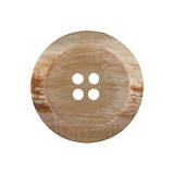 Пуговица с 4 отверстиями, размер 23мм, пластик, бежевый, Union Knopf by Prym, U0453715023001601-12