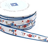 Купить недорого   Тесьма декоративная "Пиппа и Пелле в снегу", ширина 16мм, Acufactum Ute Menze,  в интернет магазине Фэмили хоби