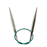 Спицы круговые укороченные "Mindful" 5,5мм/25см, нержавеющая сталь, серебристый, KnitPro, 36049