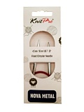Спицы круговые укороченные "Nova" 4,5мм/50см, латунь с гальваническим покрытием, KnitPro, 10390