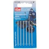 Иглы для вышивки со скругленным острием № 16 (55*1,6мм), сталь, Prym, 125549